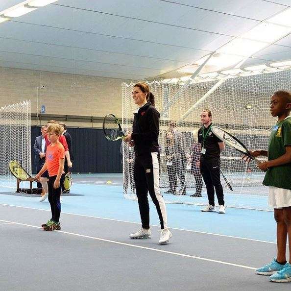 Kate al National Tennis Centre di Roehampton