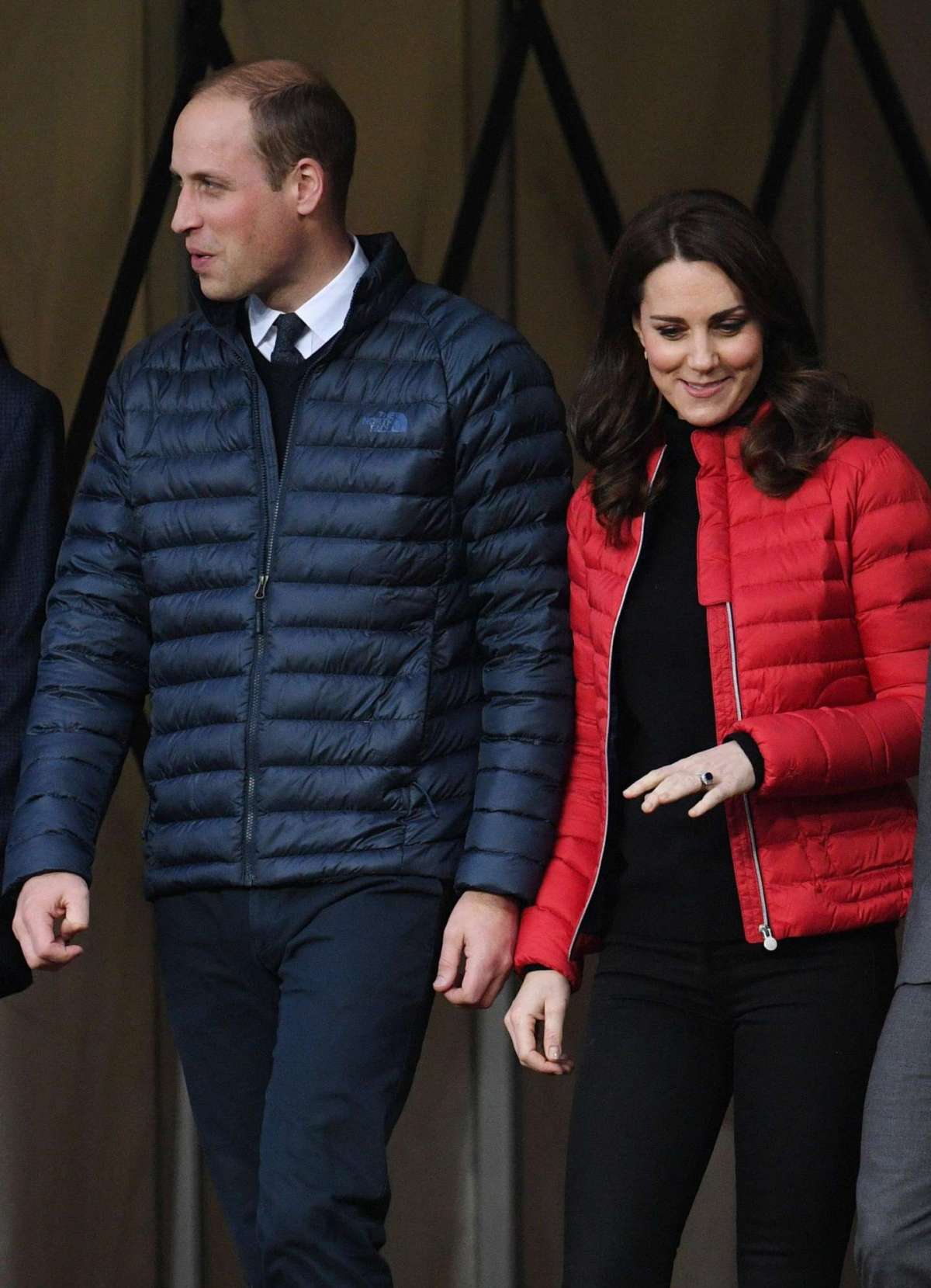 Kate e William arrivano allo stadio