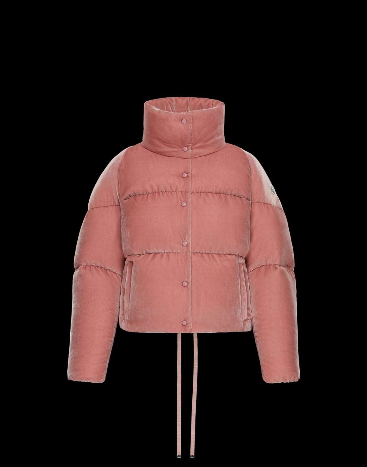 Piumino rosa corto