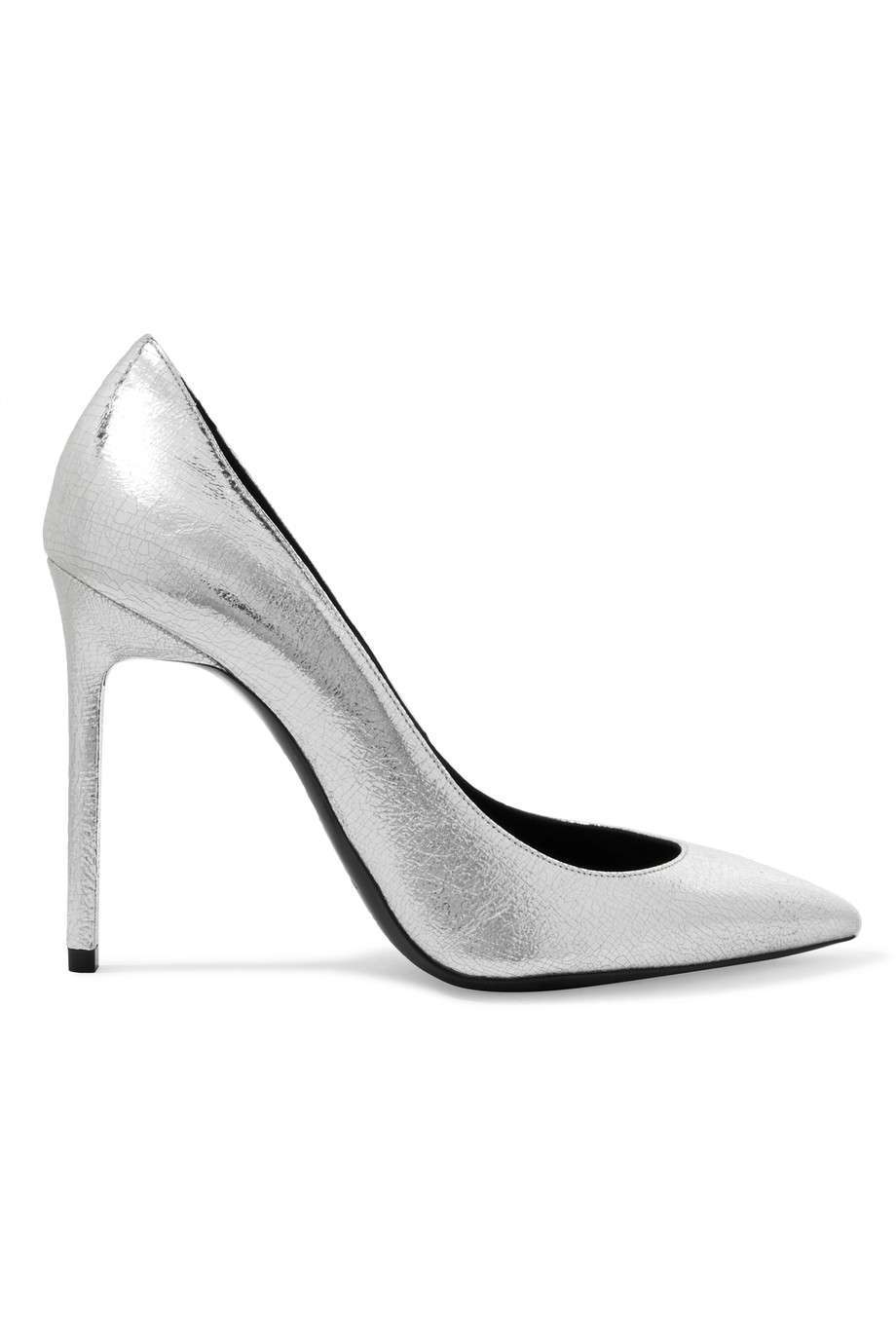 Scarpe argento Saint Laurent