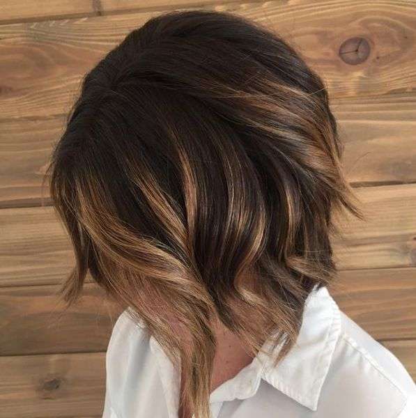 Shatush capelli corti caramello