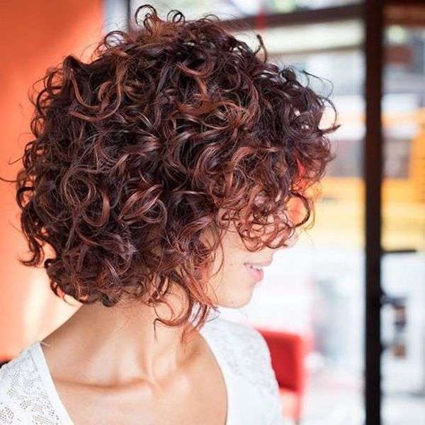 Shatush capelli corti ricci rosso