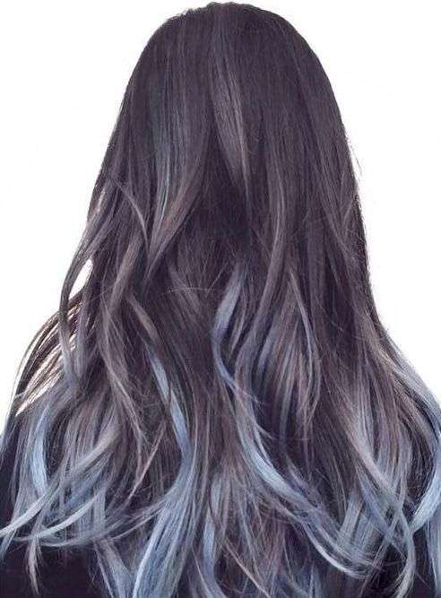 Shatush grigio blu