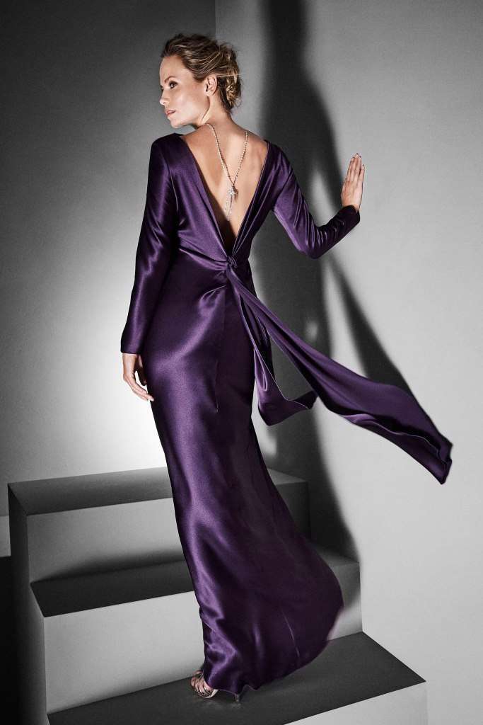 Abito in seta Ultra Violet Alberta Ferretti