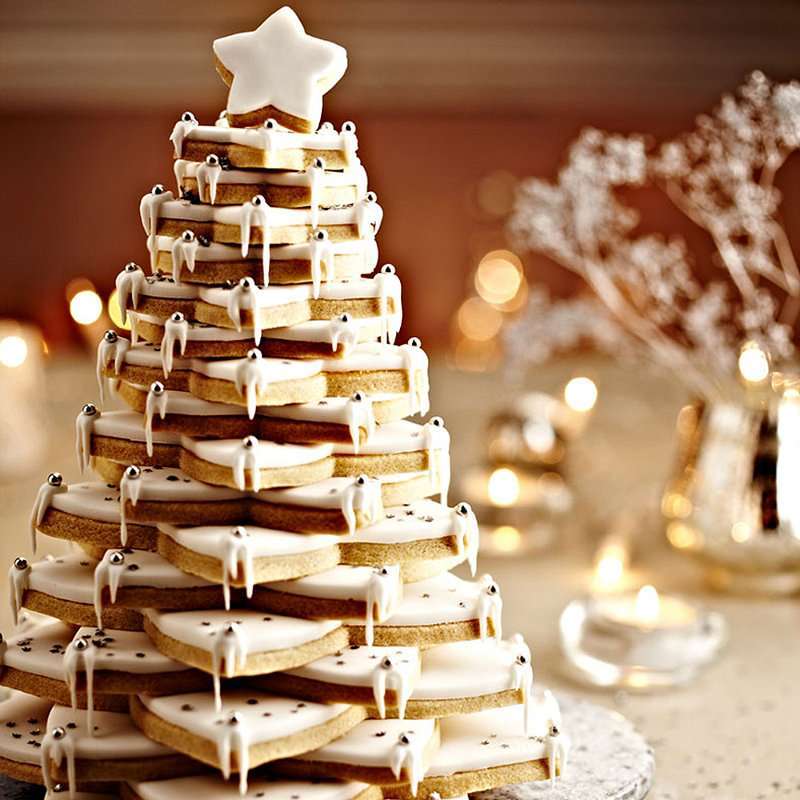 Albero di Natale fai da te con biscotti