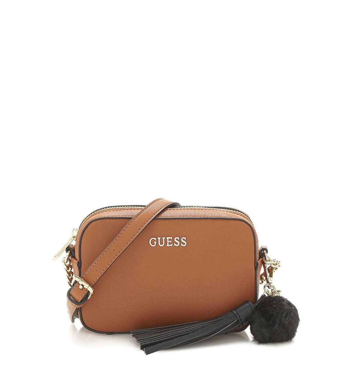 Borsa a tracolla marrone Guess