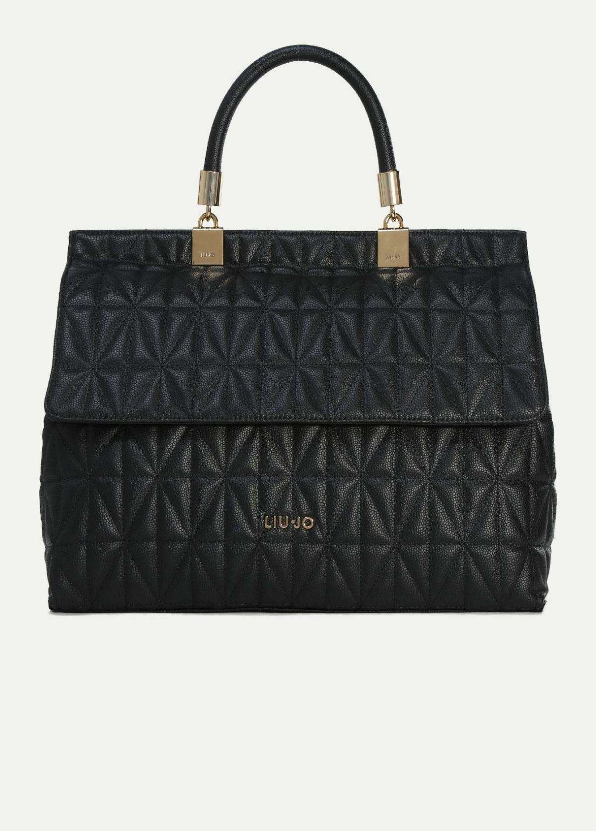 Borsa nera a mano trapuntata Liu Jo