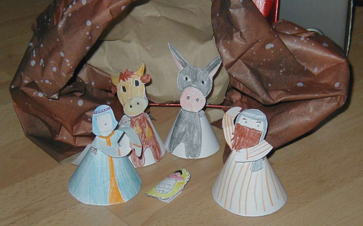 Lavoretti Natale bambini presepe per i piccoli