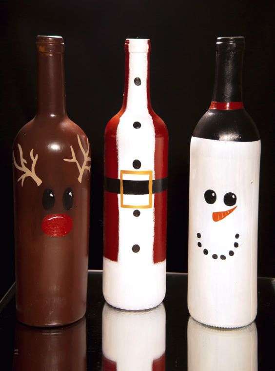 Le bottiglie decorate