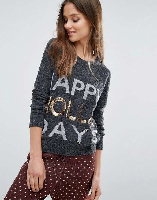 Maglione con scritta Noisy May