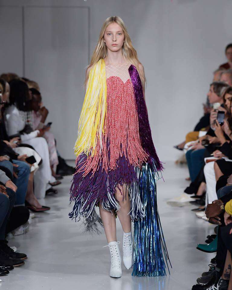 Abito con frange Calvin Klein