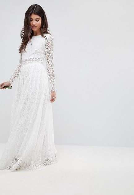 Abito da sposa in pizzo Asos