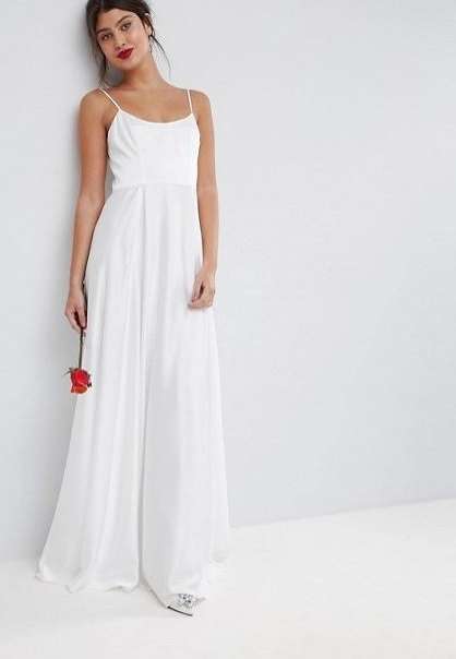 Abito da sposa scivolato Asos Bridal