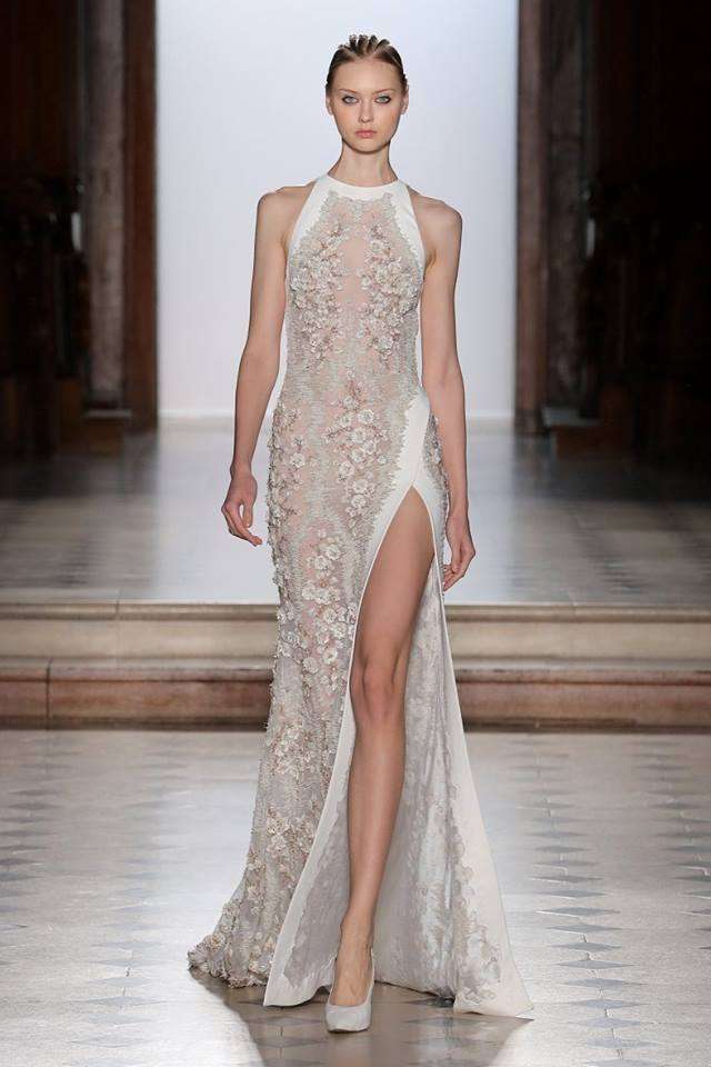 Abito da sposa scivolato con spacco Tony Ward