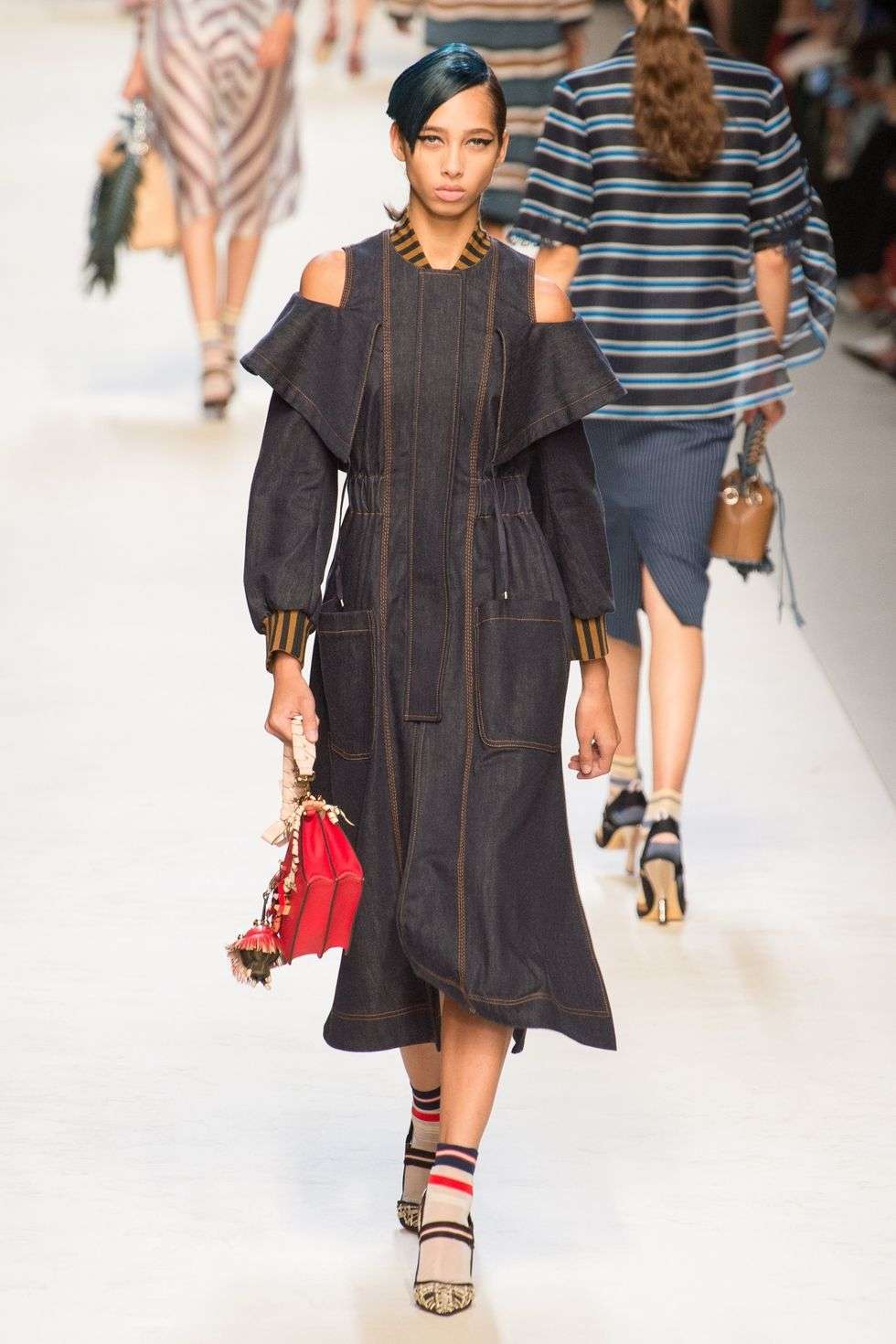 Abito in denim Fendi