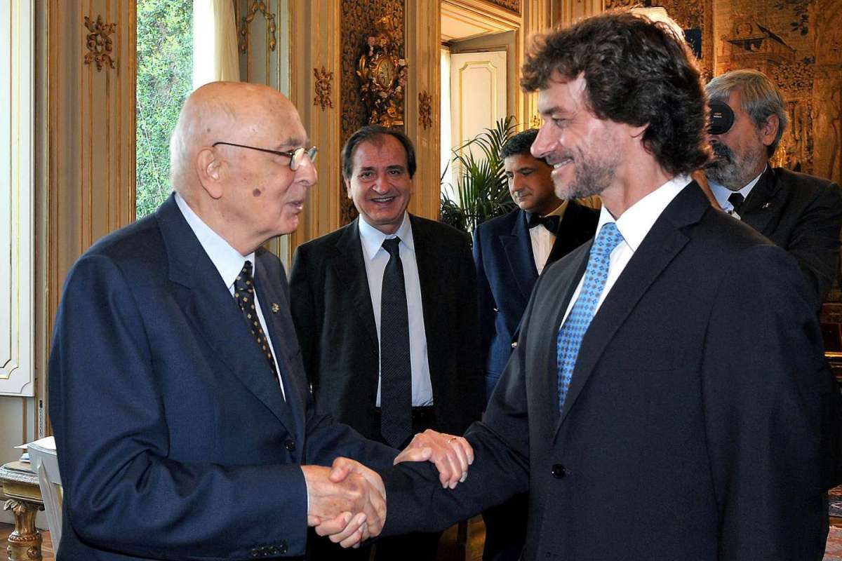 Alberto Angela con Napolitano