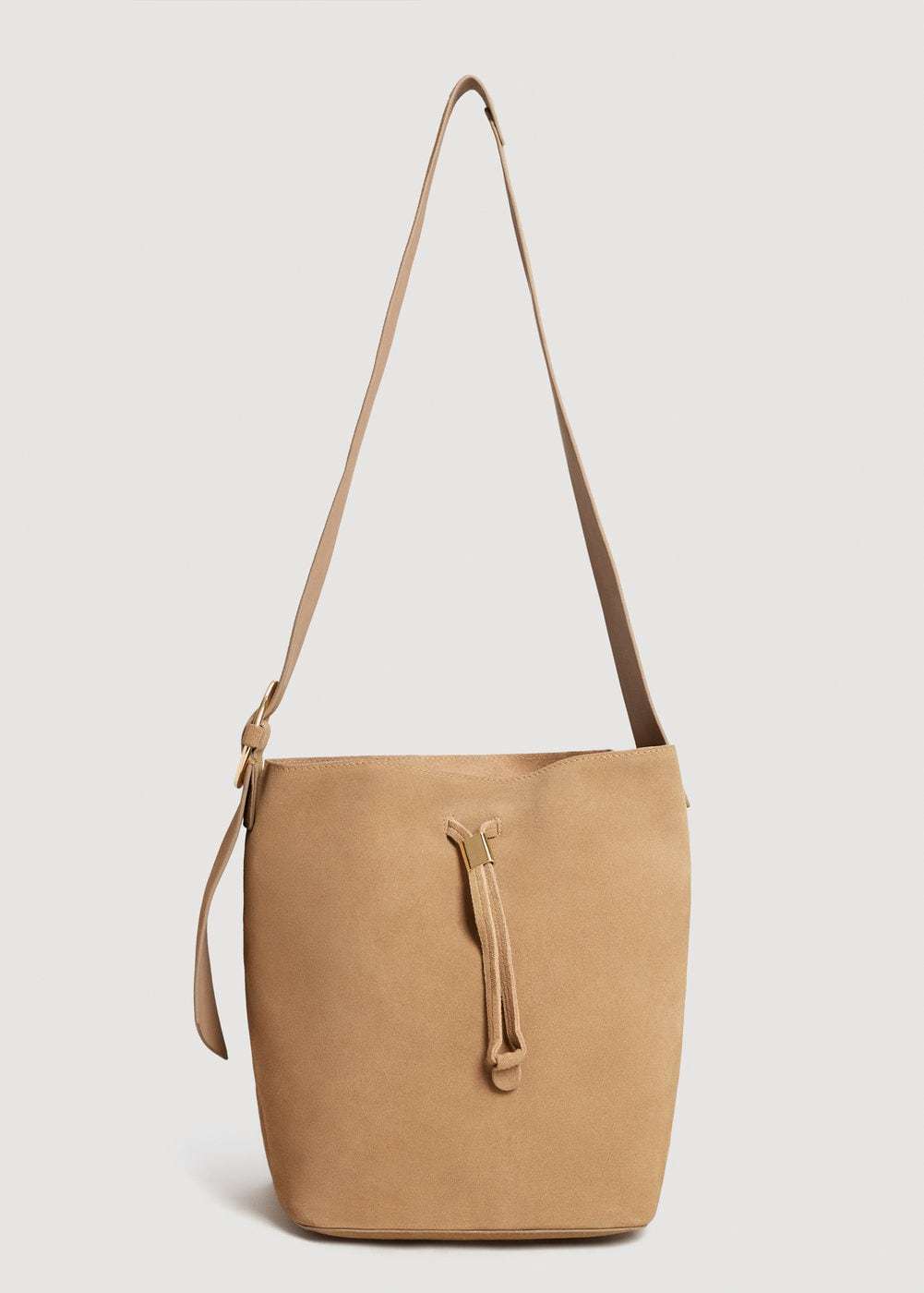 Borsa hobo bag Mango scamosciata