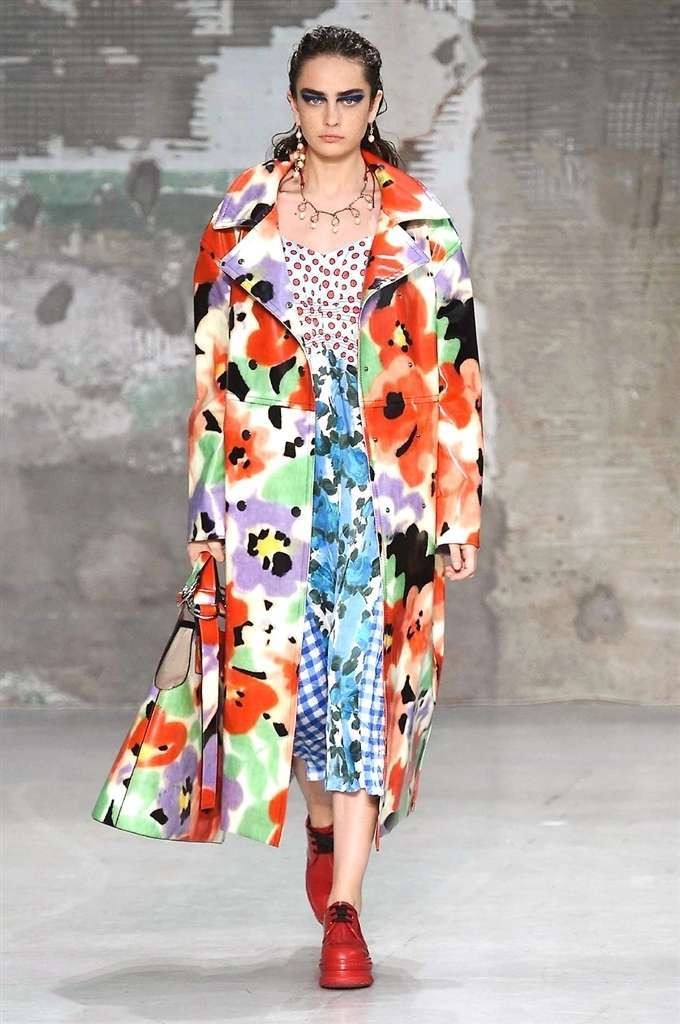 Cappotto con stampa a fiori Marni