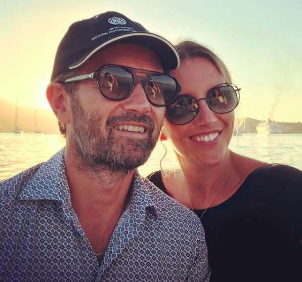 Cracco e la moglie al mare