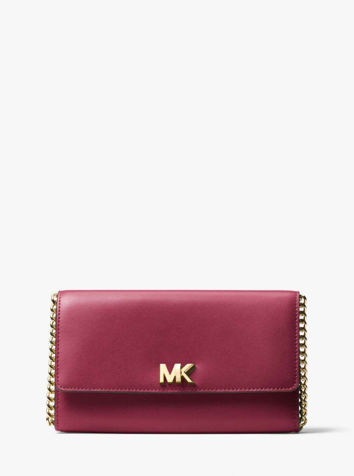 Pochette Mott Michael Kors in pelle bordeaux