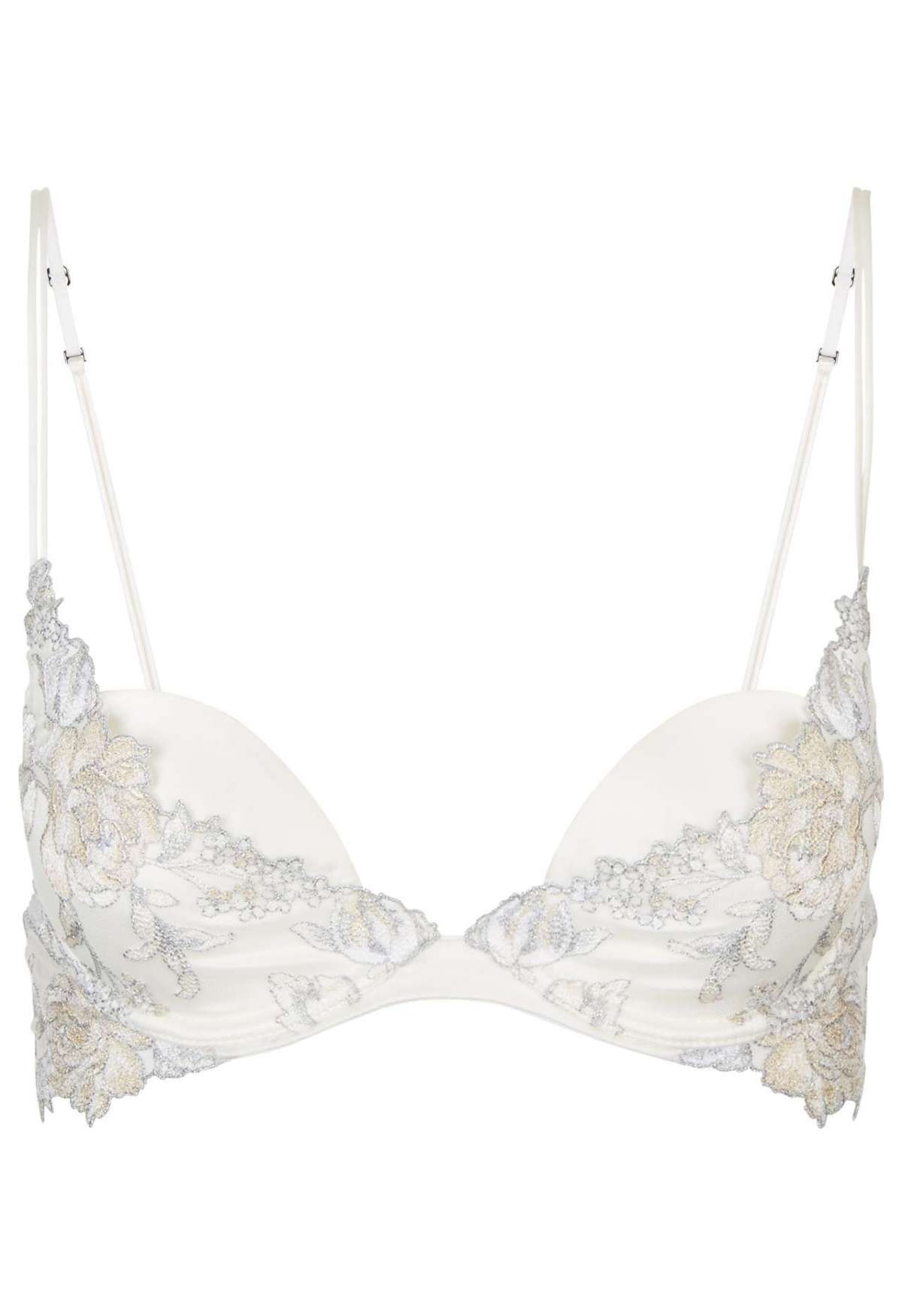 Reggiseno push-up in raso e tulle La Perla