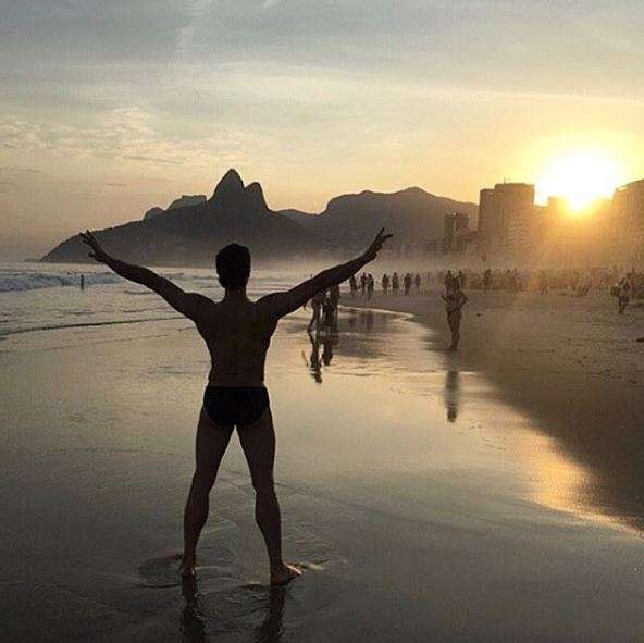 Roberto in spiaggia