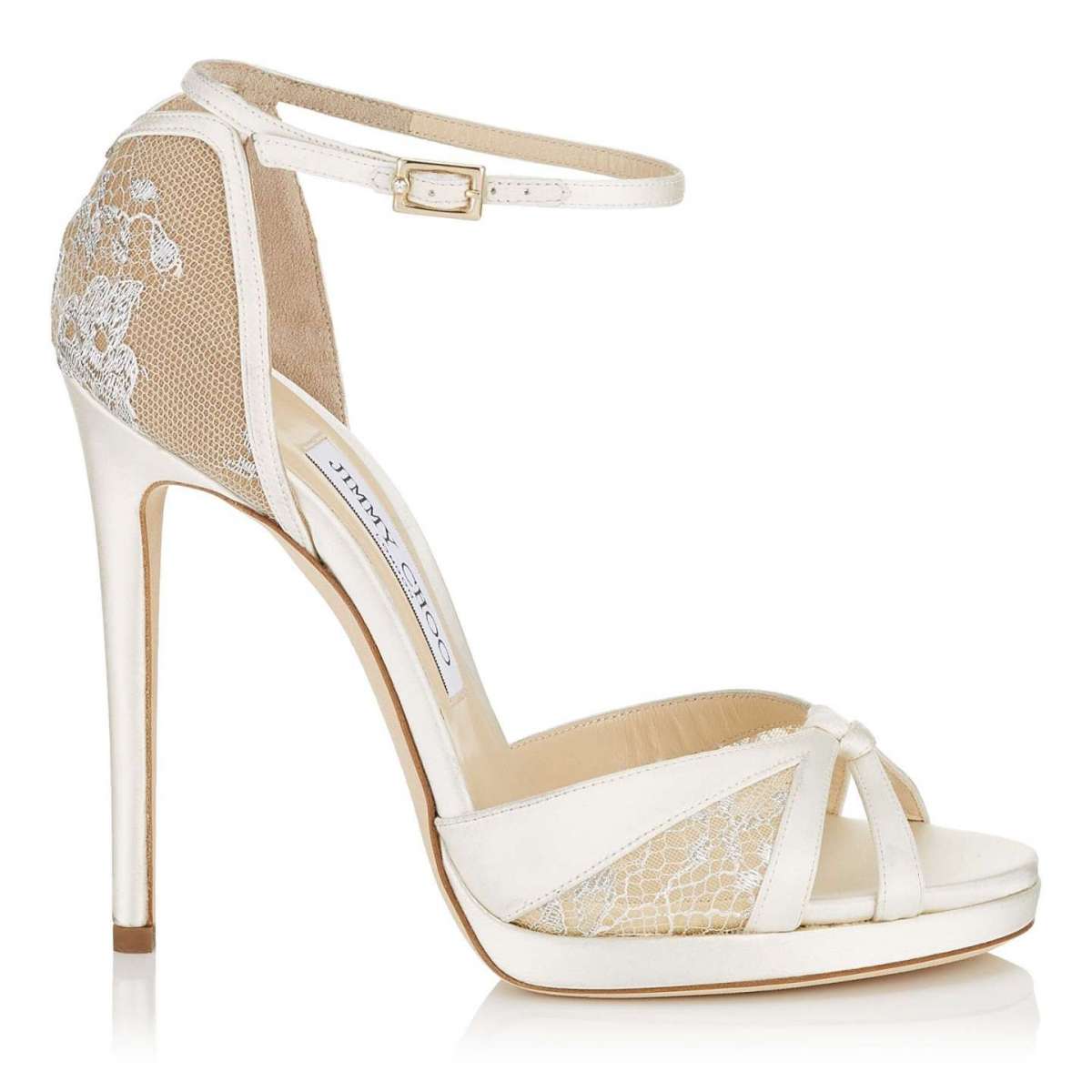 Sandali da sposa in pizzo Jimmy Choo