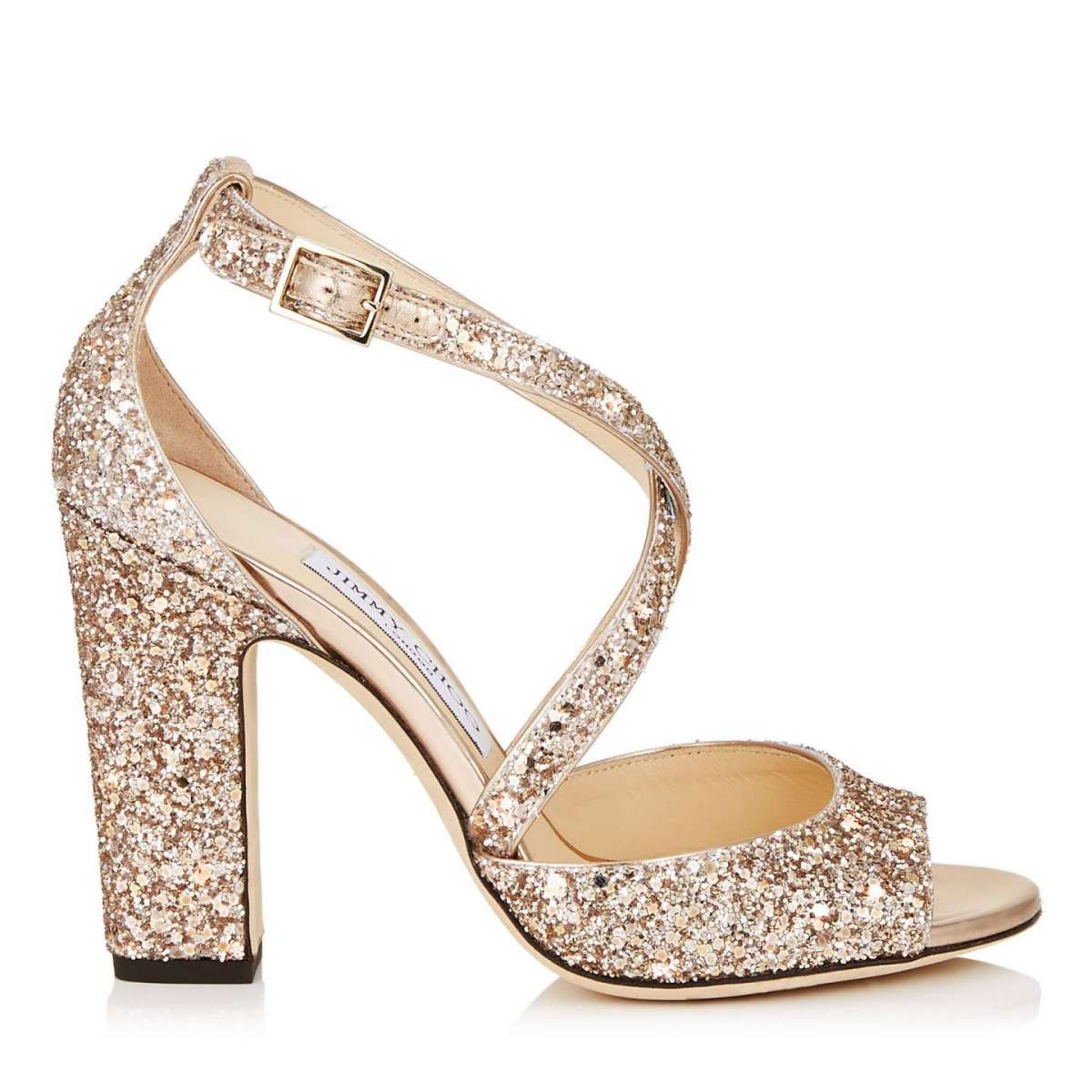 Sandali glitter da sposa Jimmy Choo