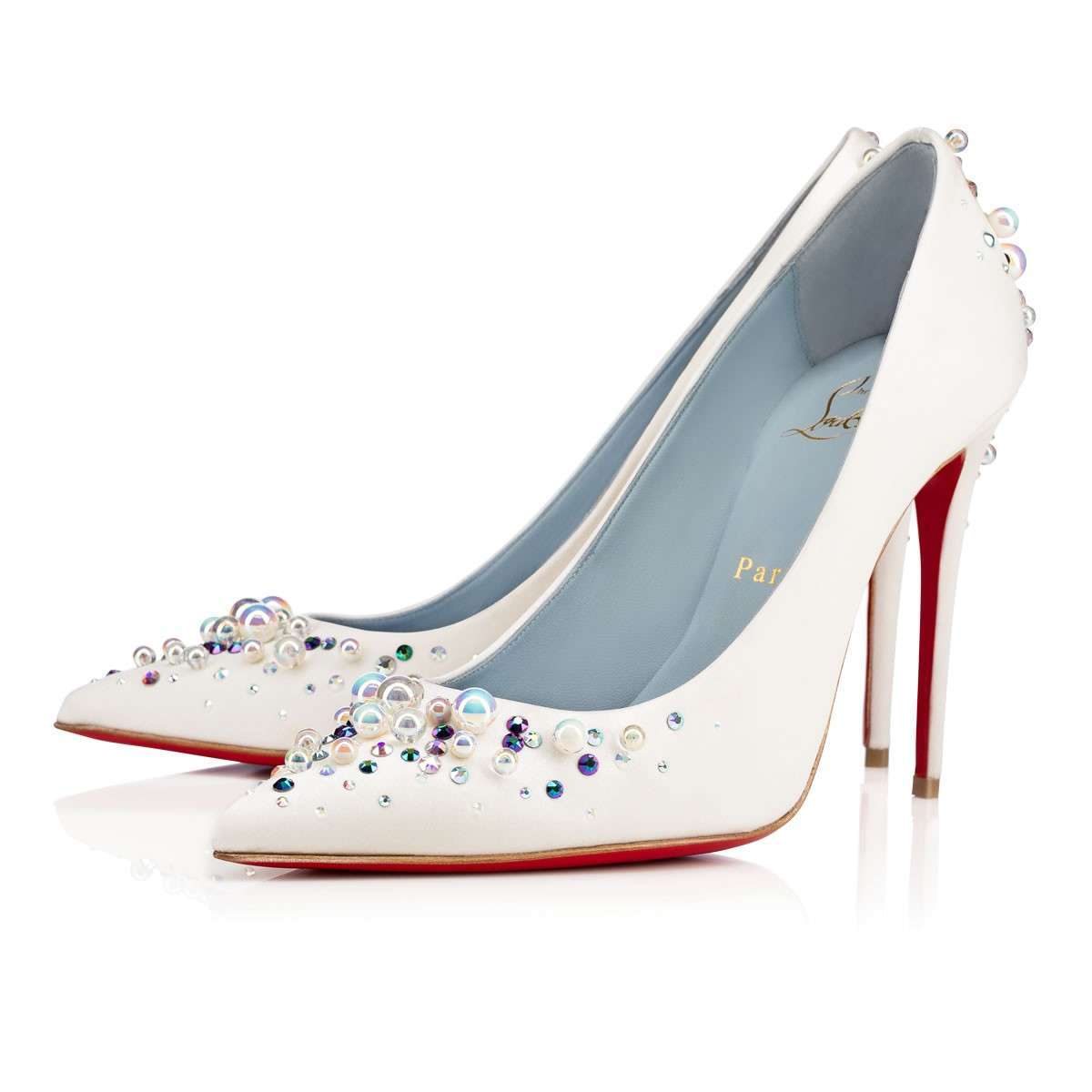 Scarpe da sposa a punta con Swarovski Christian Louboutin