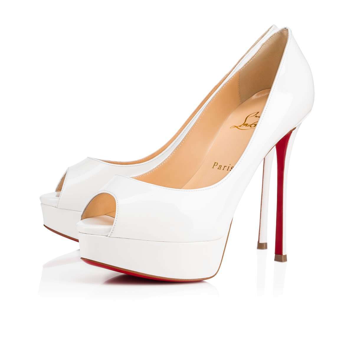 Scarpe da sposa con tacco 13 e plateau