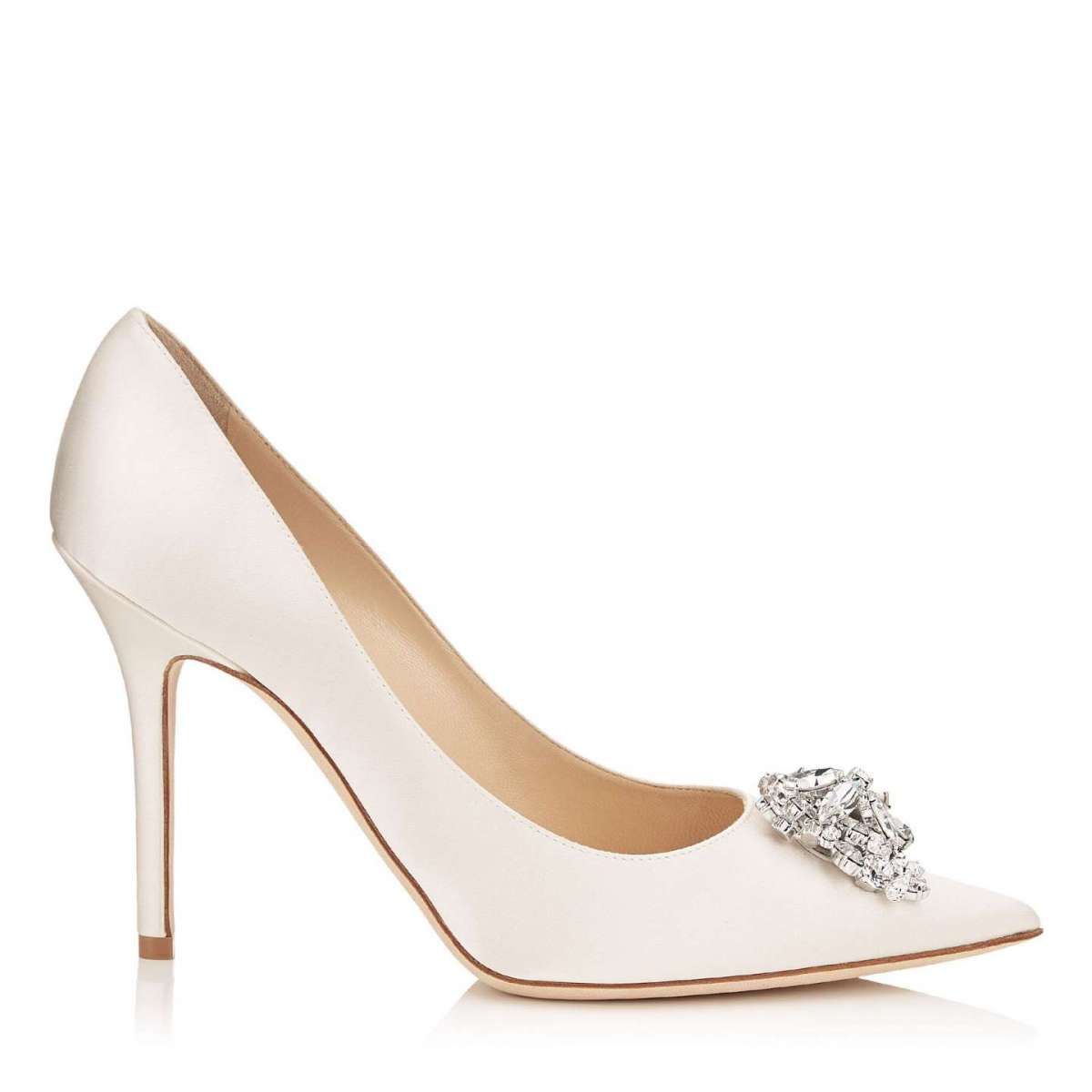 Scarpe in satin avorio Jimmy Choo