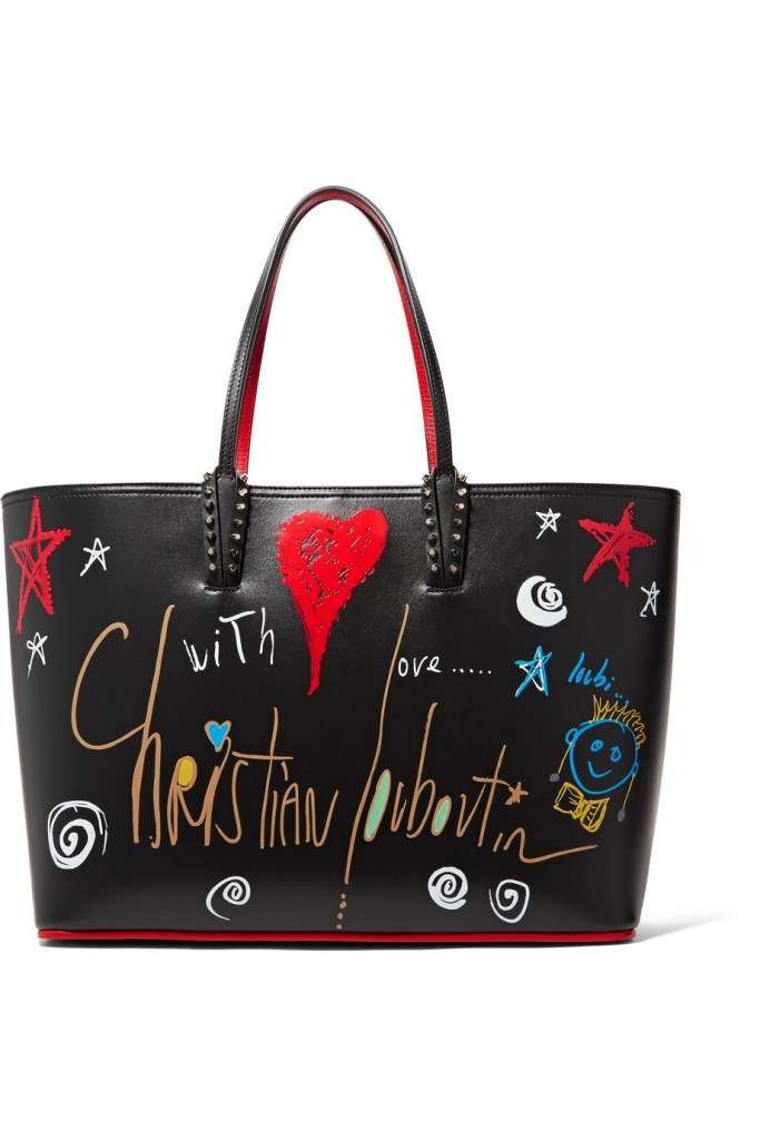 Shopping bag stampata Christian Louboutin