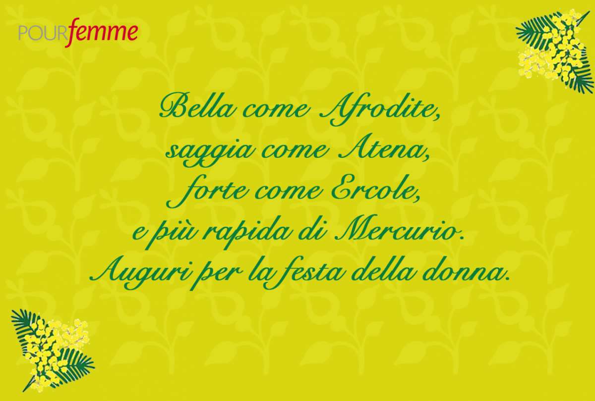 Auguri per la Festa della Donna