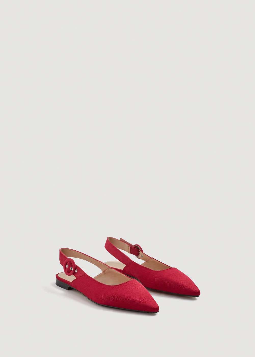 Ballerine bordeaux con cinturino sul tallone