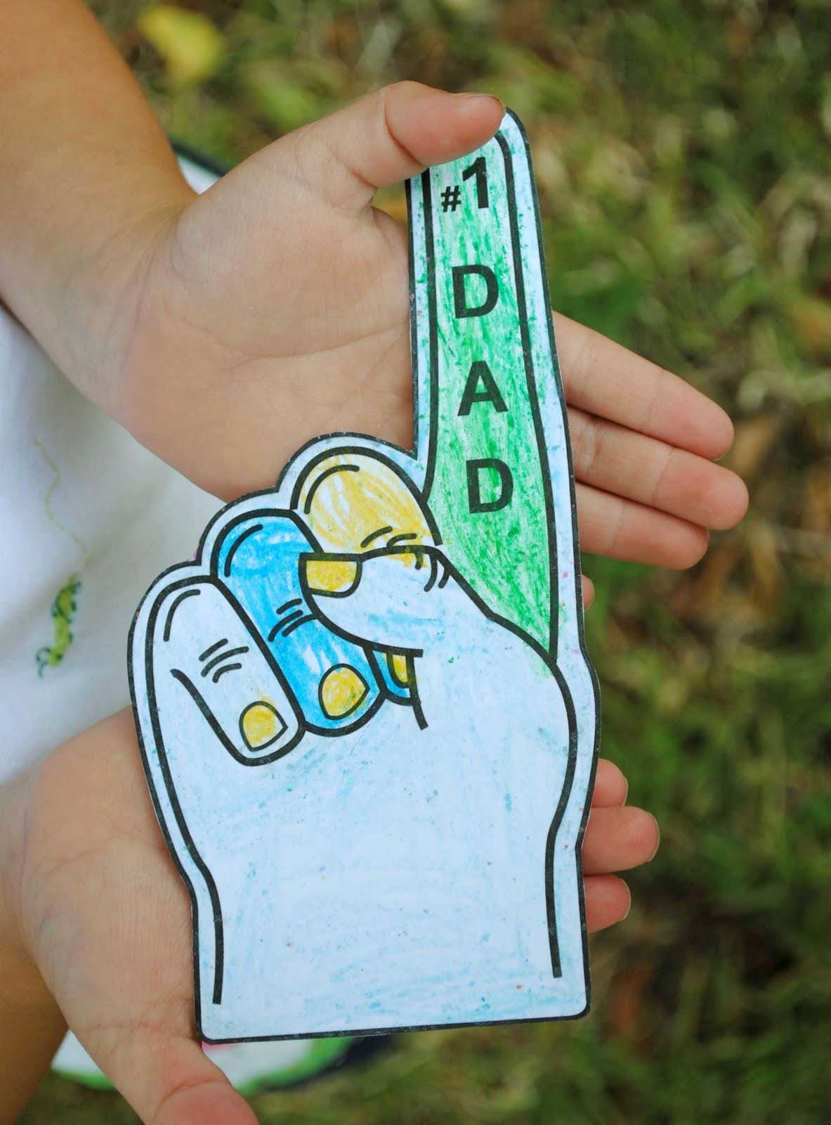 Biglietto con manona per la Festa del Papà