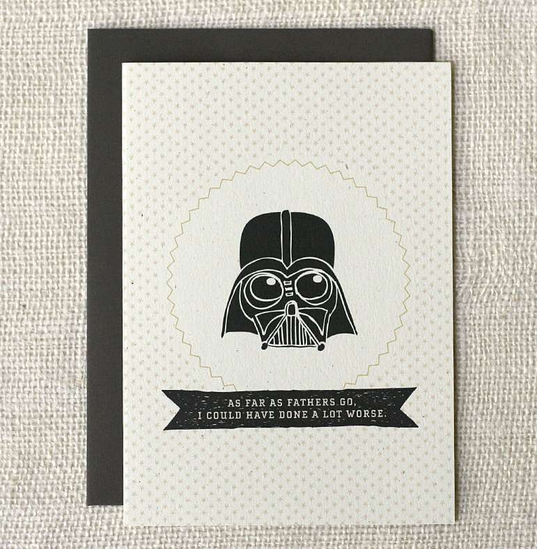 Biglietto fai da te a tema Star Wars