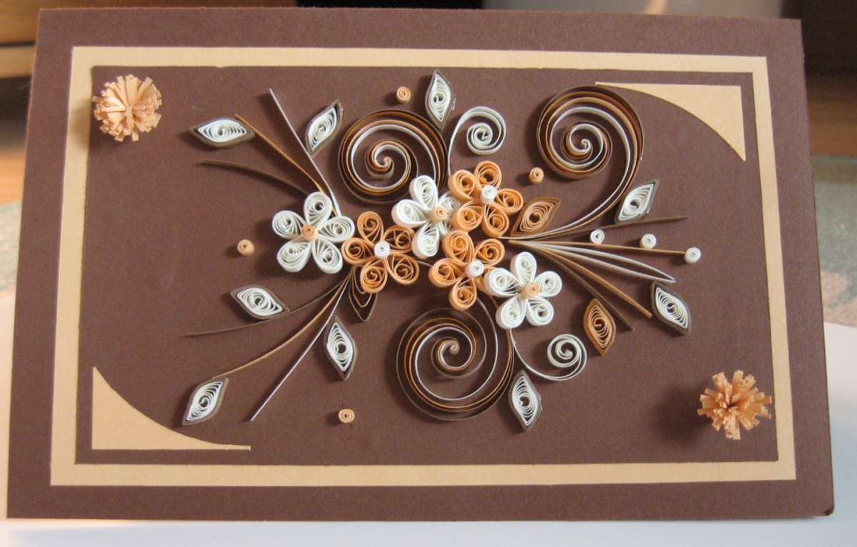 Biglietto per la Festa del Papà con fiori di carta