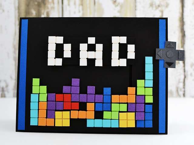 Biglietto Tetris per la Festa del Papà
