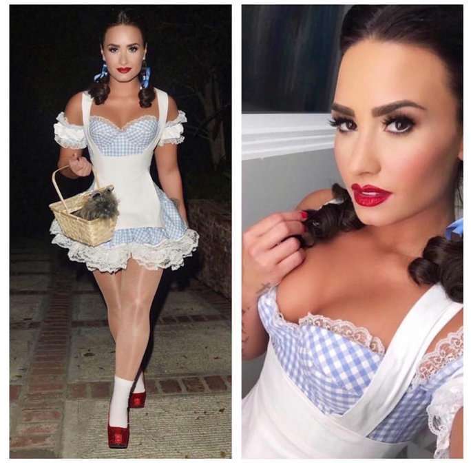 Demi Lovato con make up da Dorothy
