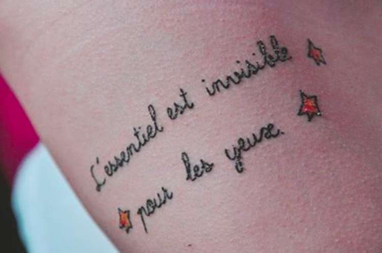 Frase breve per tatuaggio Piccolo Principe