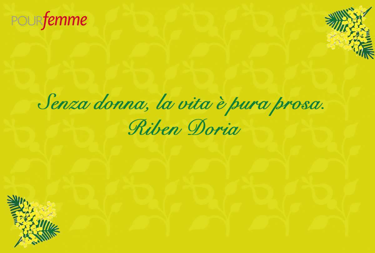 Frase per la Festa della Donna di Riben Doria