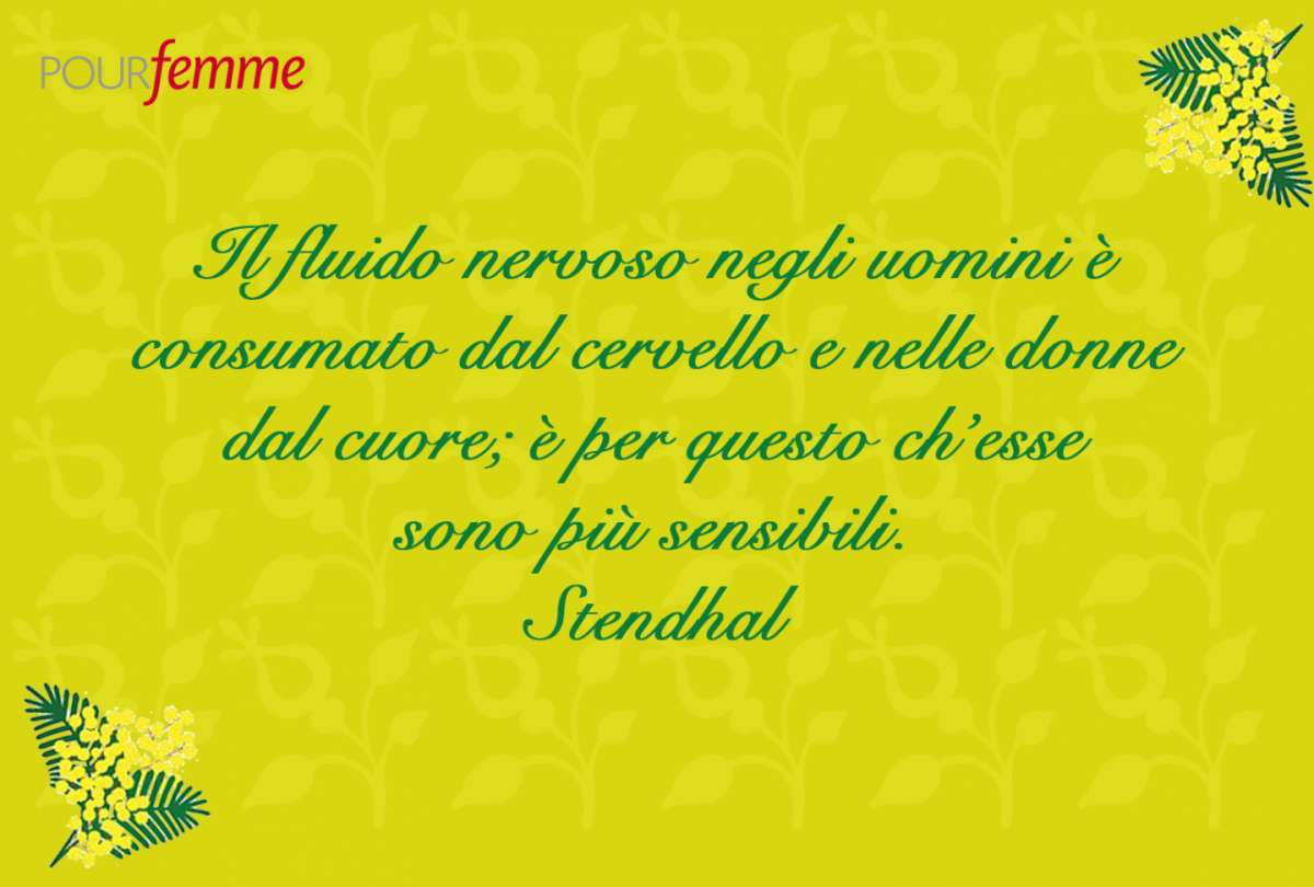 Frase per la Festa della Donna di Stendhal