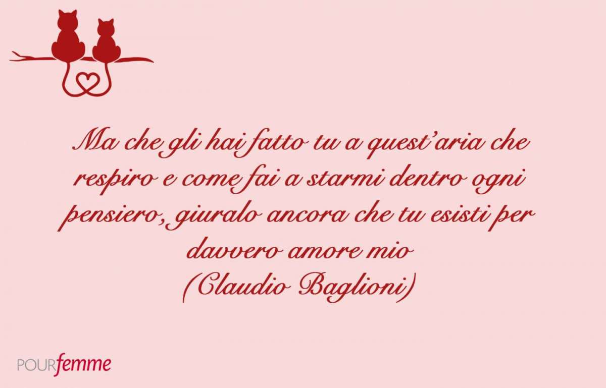Frasi d'amore tratte dalle canzoni