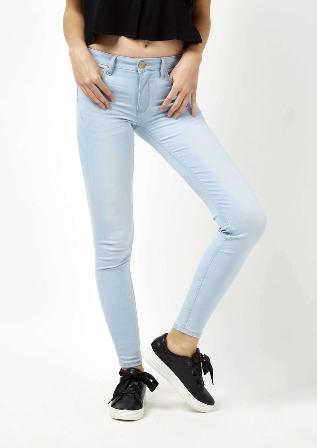 Jeans push-up Alcott in denim chiaro