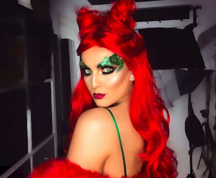 Katy Perry con trucco da Poison Ivy