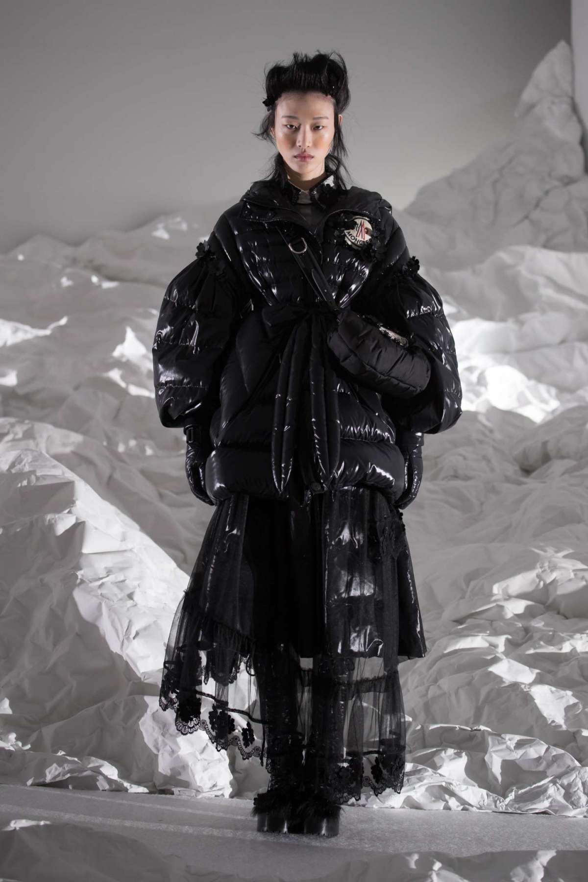 Look Moncler by Simone Rocha in total black