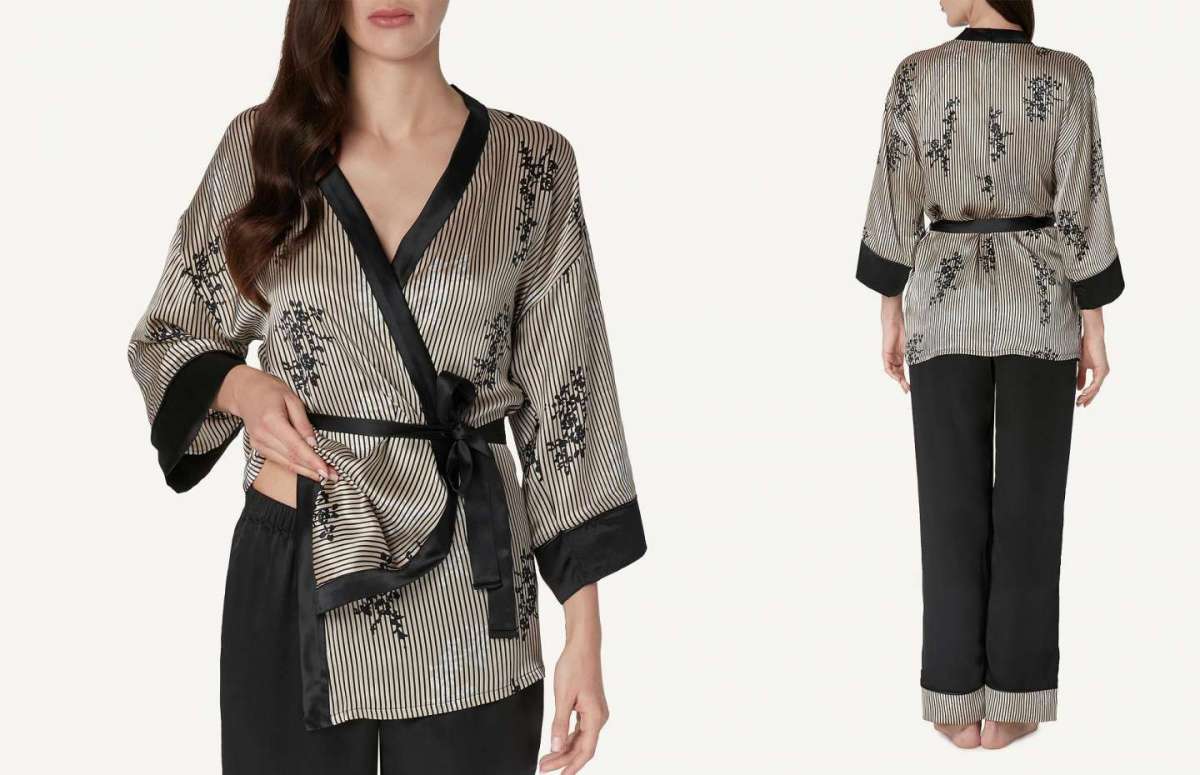 Pigiama Intimissimi con kimono in seta e pantaloni a 99,90 euro