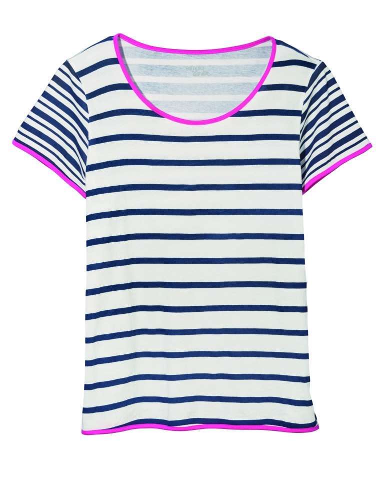 T-shirt a righe colorate