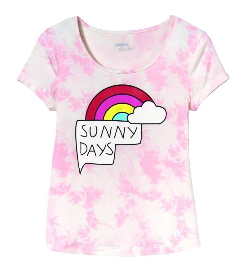 T-shirt con stampa colorata