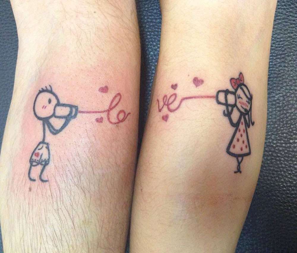 Tatuaggio di coppia per fidanzati